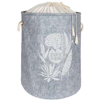 Torbalı ve Kulplu Püskül Detaylı Düzenleyici Çok Amaçlı Organizer Keçe Sepet -03631