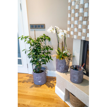 Kulplu Yuvarlak Düzenleyici Çok Amaçlı Kolay Taşınabilen Organizer Keçe Sepet 03648