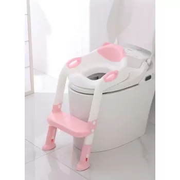 Softy Merdivenli Tuvalet Adaptörü - Çocuğunuz İçin Güvenli ve Konforlu Tuvalet Eğitimi Pembe ( )