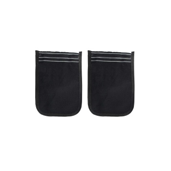 2 Adet Osmanlı Kalın Siyah Banyo Hamam Kesesi 25x17 Cm