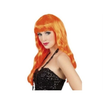 Uzun Peruk Saç - Turuncu -
