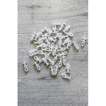 Geçmeli Sistem 75 adet Tül ve Perde Düğmesi Sağlam Korniş Halkası