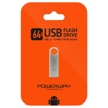 64 GB METAL USB 2.0 FLASH BELLEK (4767) - Lisinya