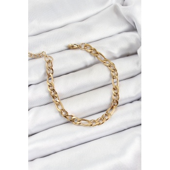 316L Çelik Gold Renk Zincir Erkek Bileklik -