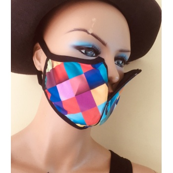 Fermuarlı 2 Katlı Maske