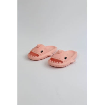 WG500 Köpekbalığı Pembe Unisex Tam Ortopedik Terlik Shark Slides - Lisinya