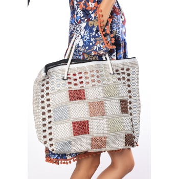 Ajda Renkli Plaj Çantası - Lisinya