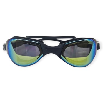 Aynalı Yüzücü Gözlüğü Silikon Kulaklık Hediyeli  SİYAH - 9009-M (Lisinya)