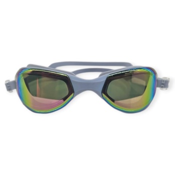 Aynalı Yüzücü Gözlüğü Silikon Kulaklık Hediyeli  GRİ - 9009-M (Lisinya)