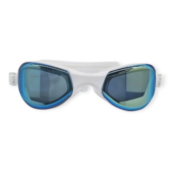 Aynalı Yüzücü Gözlüğü Silikon Kulaklık Hediyeli  BEYAZ - 9009-M (Lisinya)