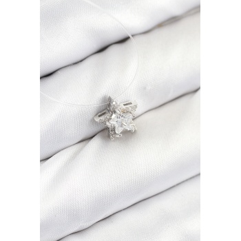 Misineli Yıldız Model Gümüş Renk Hayalet Kolye -