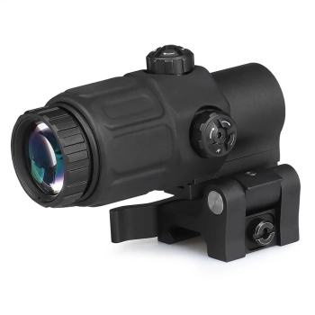 Magnifier 5x Yakınlaştırmalı Dürbün - 22mm Ray Uyumlu, Katlanır Yaylı Ayaklı ( Lisinya )