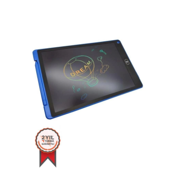 T12 Mavi Writing Tablet Lcd 12 Inç Dijital Kalemli Çizim Yazı Tahtası - Lisinya