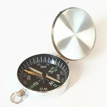 -mini Taşınabilir  Kapaklı Cep Saati Model Alüminyum İğne Kılıtlı  Pusula G45-1 ( Lisinya )