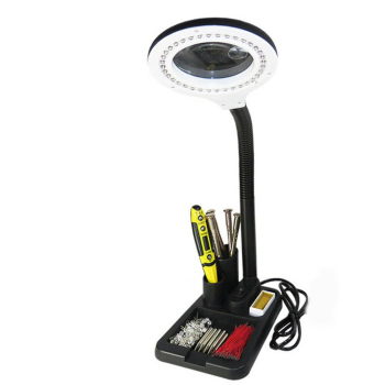 -esnek 5x /10x,40 Led Işıklı Büyüteç ,lamba Büyüteç Okuma, Çalışma Lehim Masa Lambası A808 ( Lisinya )