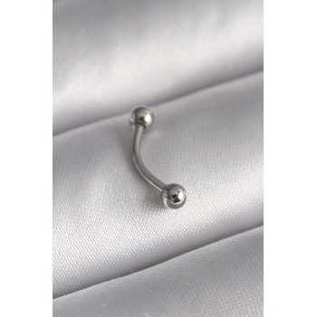 316L Çelik Gümüş Renk Topçuk Model Piercing - Lisinya