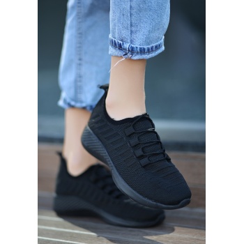 Wina Siyah Triko Spor Ayakkabı - Lisinya