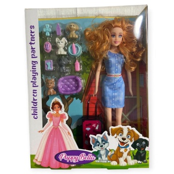 KMB-927 - MİNİ KÖPEK BAKIM SETİ AKSESUARLI BEBEK (Lisinya)