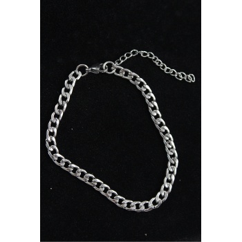 316L Çelik Klasik Model Gümüş Renk Erkek Bileklik - Lisinya