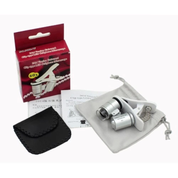 Evrensel Led Işıklı Mini Cep Mikroskobu, Tüm Kameralı Telefonlar Için No:9882w - Lisinya