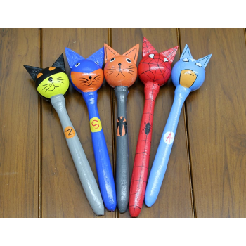 Ahşap 5li Marakas Seti Polos:13 - Lisinya