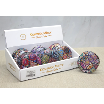 Taşlı Yuvarlak El Aynası Kalın Alk3751 - Lisinya