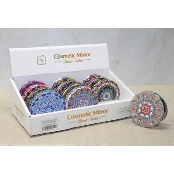 Taşlı El Aynası Yuvarlak İnce Alk3754 - Lisinya