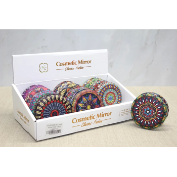 Taşlı Yuvarlak El Aynası Kalın Alk3755 - Lisinya