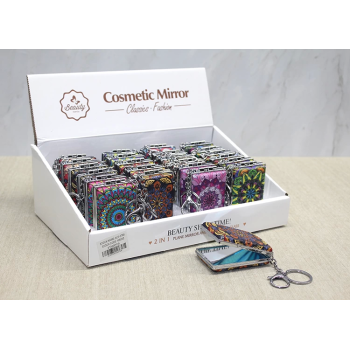 Taşlı El Aynası Anahtarlık Alk3768 - Lisinya