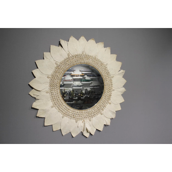 Makrome Duvar Aynası 3natural-11 - Lisinya