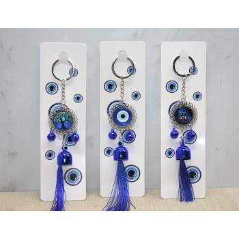 Metal Nazar Boncuğu Anahtarlık Alk3496 - Lisinya