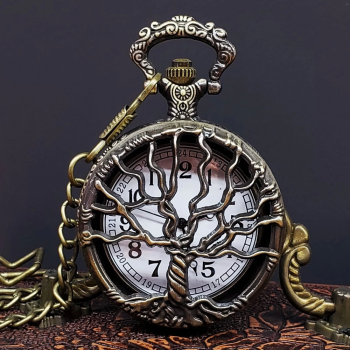 Hayat Ağaçı Tasarımlı Köstekli Saat - Lisinya