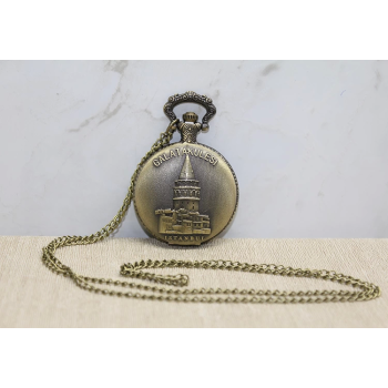 Galata Kulesi Tasarımı Köstekli Saat Alk4383 - Lisinya