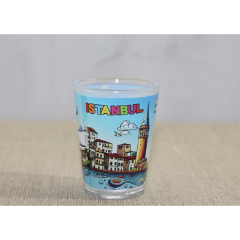 İstanbul Temalı Cam Shot Bardak Alk4358 - Lisinya
