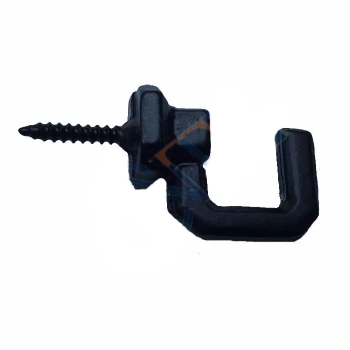 Vidalı Kanca, Askı Büyük - 15x23mm, Siyah - 100 Adet - Lisinya