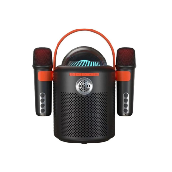 Bluetooth Aile Parti Seti Kablosuz Çift Mikrofon 6 Ses Degıstırme Siyah - Lisinya