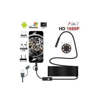 Endoskop 3 İn 1 Yılan Kamera Usb Micro Usb Type-c 20 Metre Sert Kablo - Lisinya