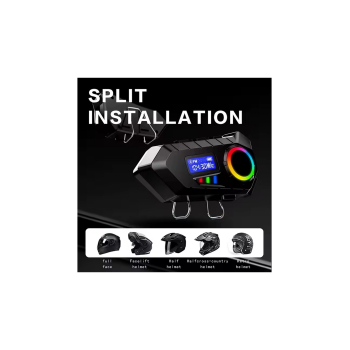 Y30 Kask Kulaklık Bluetooth Motosiklet Kulaklık Rgb Radyolu Intercom ( Lisinya )