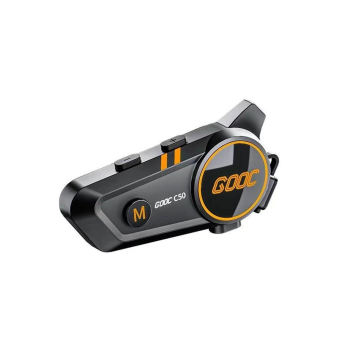 C50 Motosiklet Intercom Kask Kulaklık 1000 Mah Rgb Işıklı Bluetooth Kulaklık Ip67 ( Lisinya )