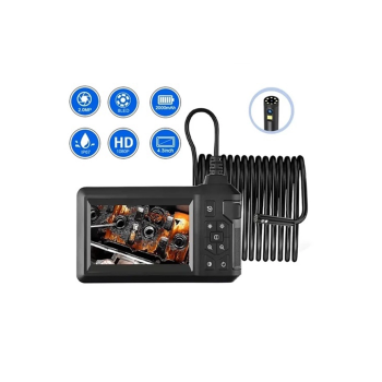 Vtn-093 Ekranlı Çift Kameralı 30 Metre Sert Kablo Yılan Endoskop Kamera 8 Mm 4.3 Inc ( Lisinya )