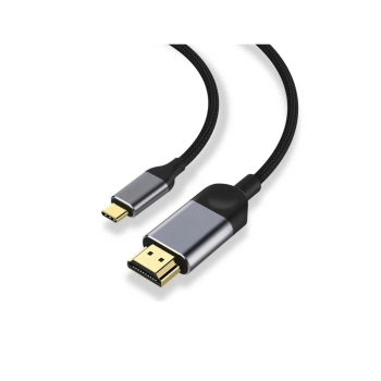3 Metre 8 Gbps Hız 4k/30 Hz Type C To Hdmı Çevirici Dönüştürücü Tv Telefon Pc Hasır Bağlantı Kablosu ( Lisinya )