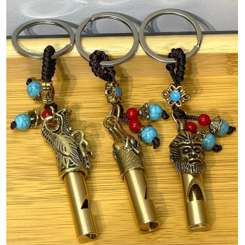 Metal Figürlü Düdük Anahtarlık Alk4461 ( Lisinya )