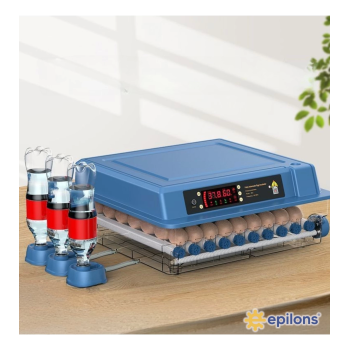 Epo-w64 Tam Otomatik Kuluçka Makinesi 64 Yumurta Kapasiteli Civciv Kaz Ördek Uyumlu + Yedek Motor ( Lisinya )