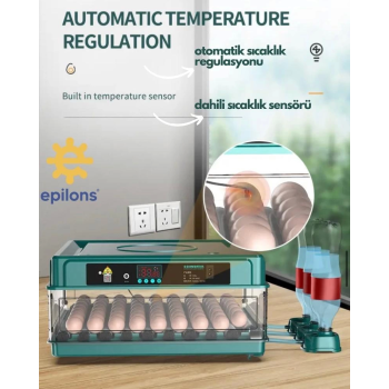 Epo-130my Kuluçka Makinesi | 130 Yumurtalık, Yedek Motorlu İncubator ( Lisinya )