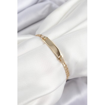 Pirinç Dikdörtgen Model Gold Renk Xuping Bebek Künyesi - Lisinya