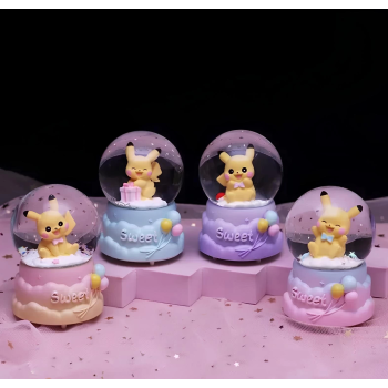 Pokemon Işıklı Kar Küresi 7 Cm Alk3396 - Lisinya