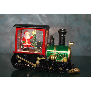 Trenli Yılbaşı Işıklı Kar Küresi Alk3220 - Lisinya