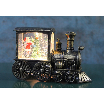 Trenli Yılbaşı Işıklı Kar Küresi Alk3221 - Lisinya