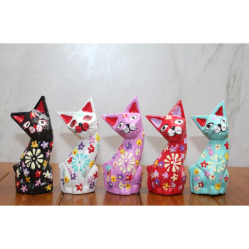 Ahşap 5li Kedi Seti Polos:7 - Lisinya