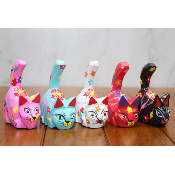 Ahşap 5li Kedi Seti Polos:11 - Lisinya